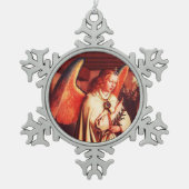 ANNUNCIATION ANGEL TIN SNEEUWVLOK ORNAMENT (Voorkant)
