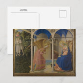 Annunciation by Fra Angelico Briefkaart (Voorkant / Achterkant)