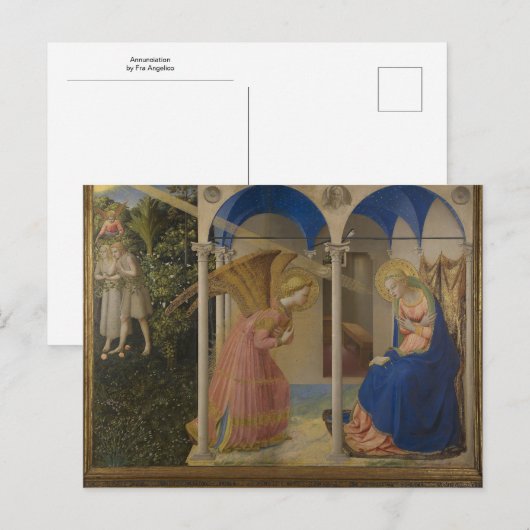 Annunciation by Fra Angelico Briefkaart (Voorkant / Achterkant)