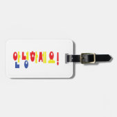 Annyeong Haseyo! Koreaanse Hallo! 안 하 요 Hangul Scr Bagagelabel (Voorkant horizontaal)