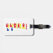 Annyeong Haseyo! Koreaanse Hallo! 안 하 요 Hangul Scr Bagagelabel (Achterkant horizontaal)