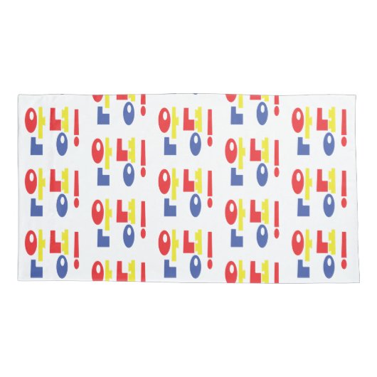 Annyeong. Koreaanse Hallo 안 녕 Hangul Language Pil Kussensloop (Achterkant-Links)