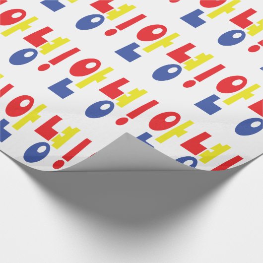 Annyeong. Koreaanse Hi-Hallo 안 녕 Hangul Language Cadeaupapier (Hoek)