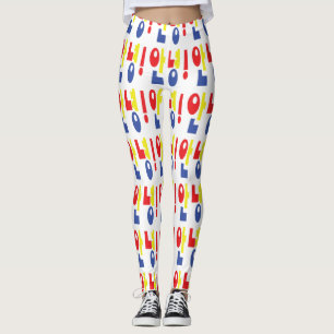 Annyeong. Koreaanse Hi-Hallo 안 녕 Hangul Language Leggings