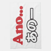 Ano... (Japans voor Umm...ik dacht aan het denken) Theedoek (Verticaal)