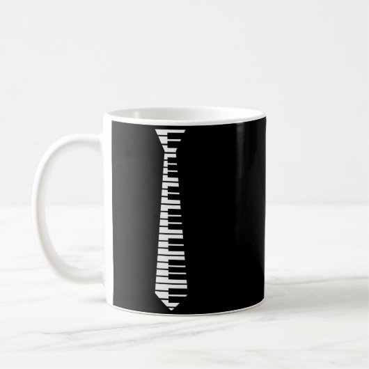 Ano Neck Tie Funny Humorous Keyboard Music Player Koffiemok (Links)