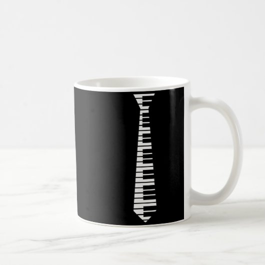 Ano Neck Tie Funny Humorous Keyboard Music Player Koffiemok (Rechts)