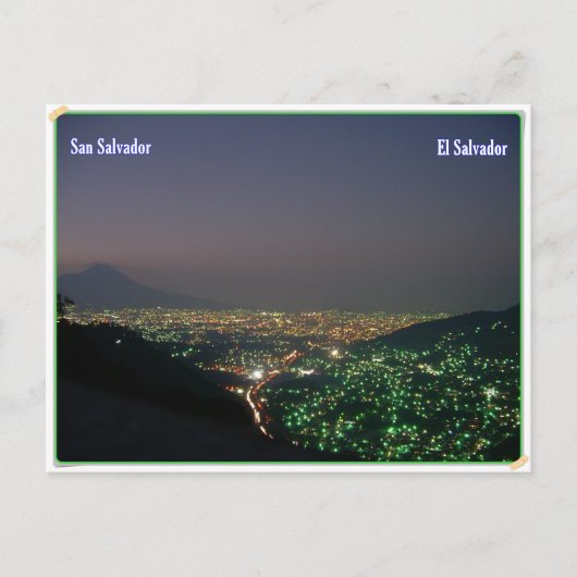 Anochecer de San Salvador Briefkaart (Voorkant)