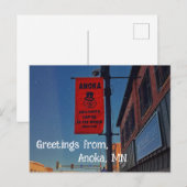 Anoka, Minnesota Halloween Capitol van de Wereld Briefkaart (Voorkant / Achterkant)