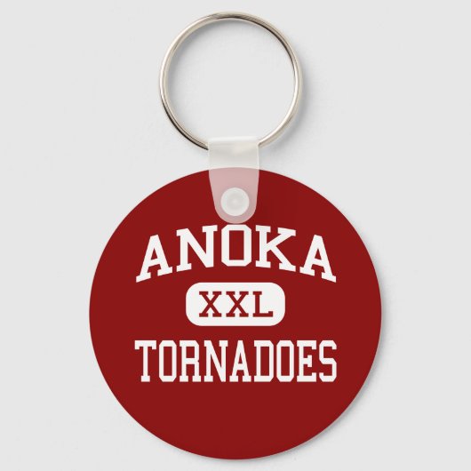 Anoka - Tornado - High School - Anoka Minnesota Sleutelhanger (Voorkant)