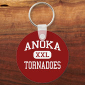 Anoka - Tornado - High School - Anoka Minnesota Sleutelhanger (Voorkant)