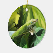 Anole Lizard Keramisch Ornament (Links)