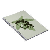 Anole Lizard op Leaf-Design 3 Notitieboek (Rechterzijde)