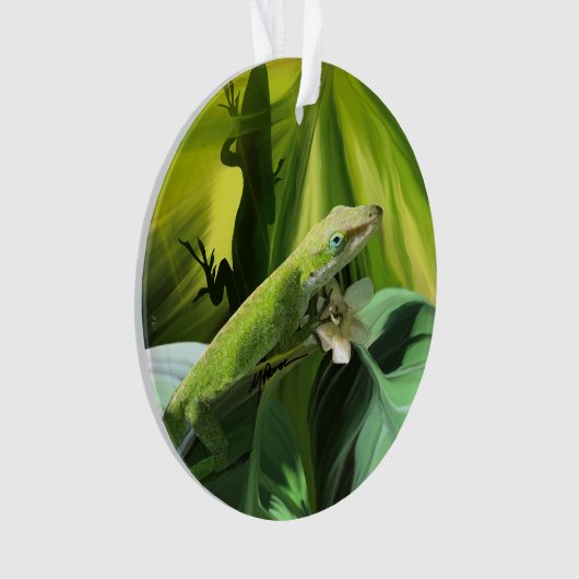 Anole Lizard  Ornament (voorkant)