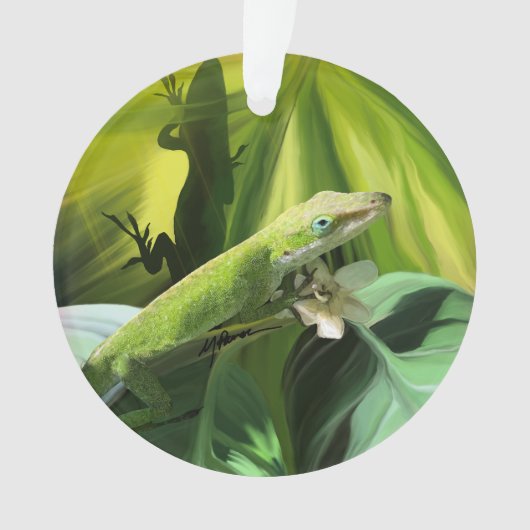 Anole Lizard  Ornament (voorkant)