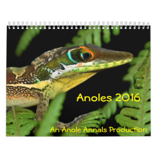 Anoles 2016 - An Anole Annals Production Kalender