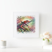 Anolis de rueda 100724AREF114 - Watercolor Vierkante Klok (Huis)