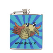 Anomalocaris! De ongewone garnalen Heupfles (Voorkant)