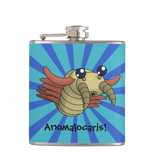 Anomalocaris! De ongewone garnalen Heupfles (Voorkant)