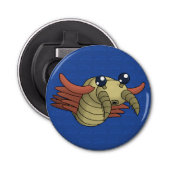 Anomalocaris - Ongebruikelijke garnaal Button Flesopener (Voorkant)