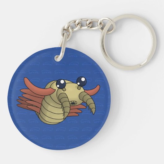 Anomalocaris - Ongebruikelijke garnaal Sleutelhanger (Achterkant)