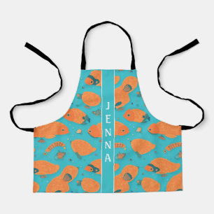 Anomalocaris pastel kleurrijke aangepaste patroon schort