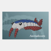 Anomalocaris - prehistorisch dier rechthoekige sticker (Voorkant)