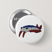 Anomalocaris - prehistorisch dier ronde button 5,7 cm (Voorkant /achterkant)