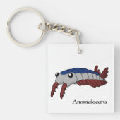 Anomalocaris - prehistorisch dier sleutelhanger (Voorkant)