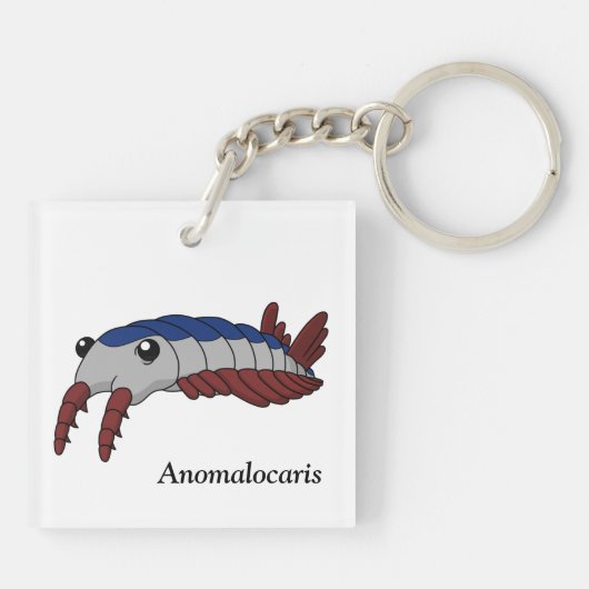 Anomalocaris - prehistorisch dier sleutelhanger (Achterkant)