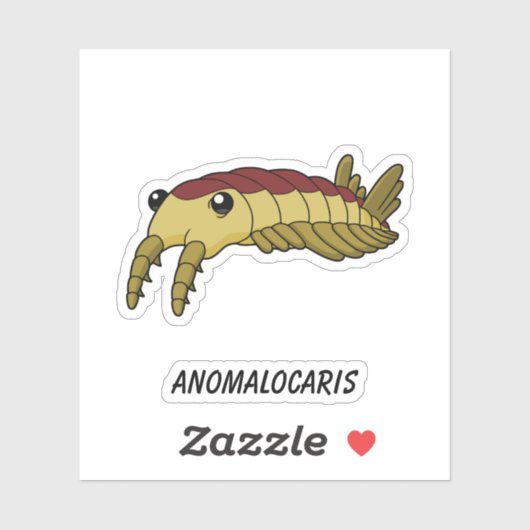 Anomalocaris - Prehistorisch Zee Creature Vinyl Sticker (Vel)