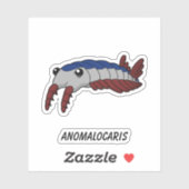Anomalocaris - Prehistorisch Zee Creature Vinyl Sticker (Vel)