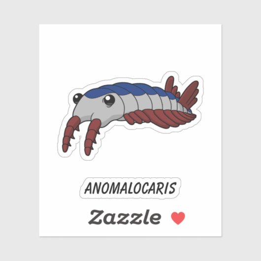 Anomalocaris - Prehistorisch Zee Creature Vinyl Sticker (Vel)