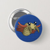 Anomalocaris- Prehistorisch Zeedier Ronde Button 5,7 Cm (Voorkant /achterkant)