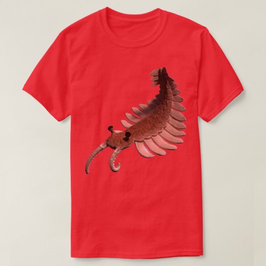 Anomalocaris schepsel van de Cambriaanse periode T-shirt (Design voorkant)