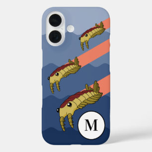 Anomalocaris Swarm - Aangepaste prehistorie iPhone 16 Hoesje