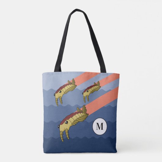 Anomalocaris Swarm - Aangepaste prehistorie Tote Bag (Achterkant)