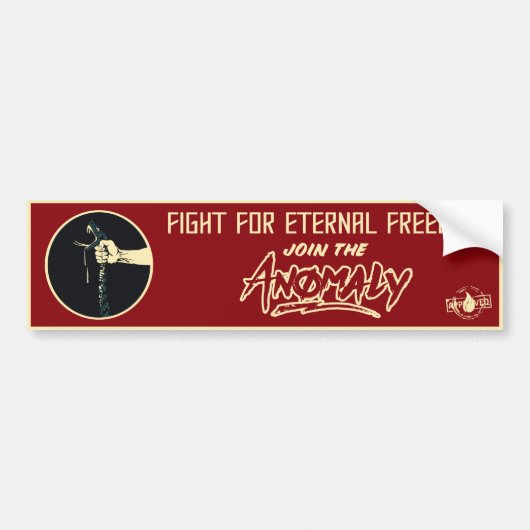 "Anomaly" van de fontein Bumpersticker (Voorkant)
