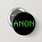 Anon die internetvrijheid behoudt ronde button 5,7 cm (Voorkant /achterkant)