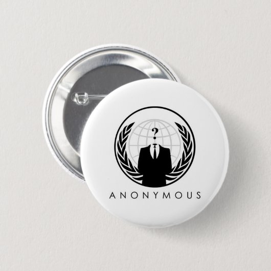 anon-logo ronde button 5,7 cm (Voorkant /achterkant)