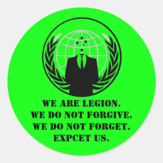 Anon-ronde sticker