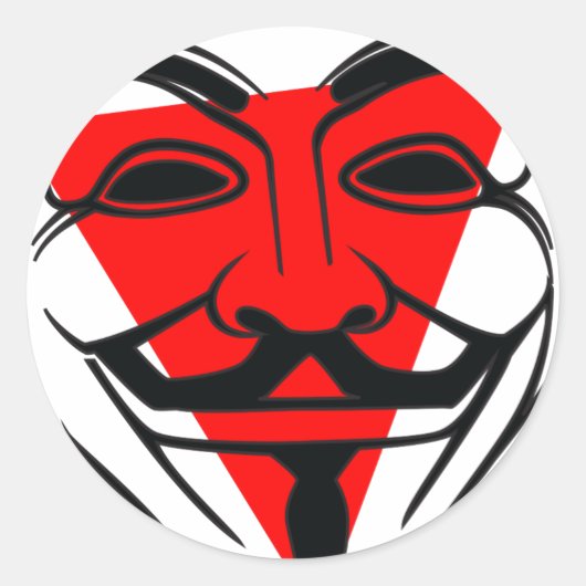 Anon Ronde Sticker (Voorkant)