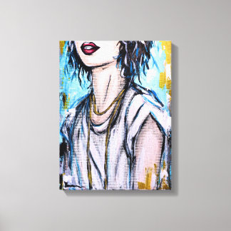 Anoniem 2 | Huidig vrouwelijk portret Canvas Afdruk