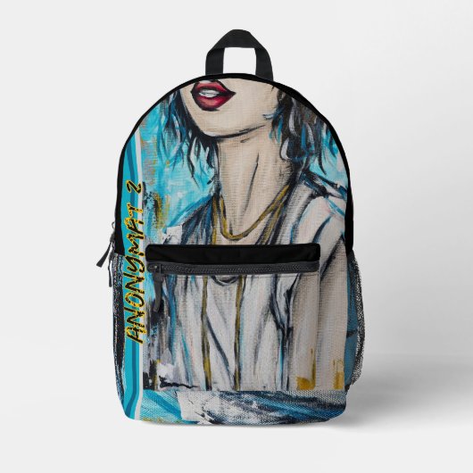 Anoniem 2 Print Cut Sew Bag Bedrukte Rugzak (Voorkant)