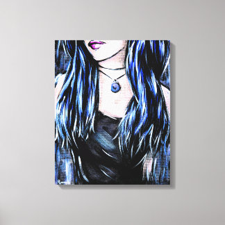 Anoniem 4 | Huidig vrouwelijk portret Canvas Afdruk