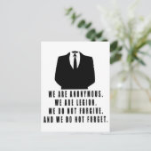 Anoniem Briefkaart (Staand voorkant)