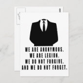 Anoniem Briefkaart (Voorkant / Achterkant)