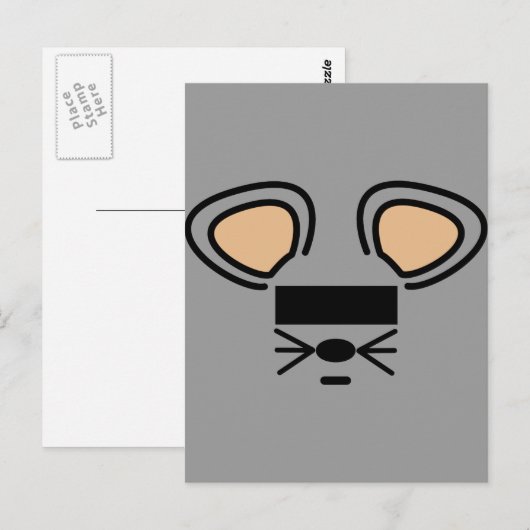 anoniem. briefkaart (Voorkant / Achterkant)