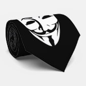 Anoniem gezichtsfeest stropdas (Opgerold)