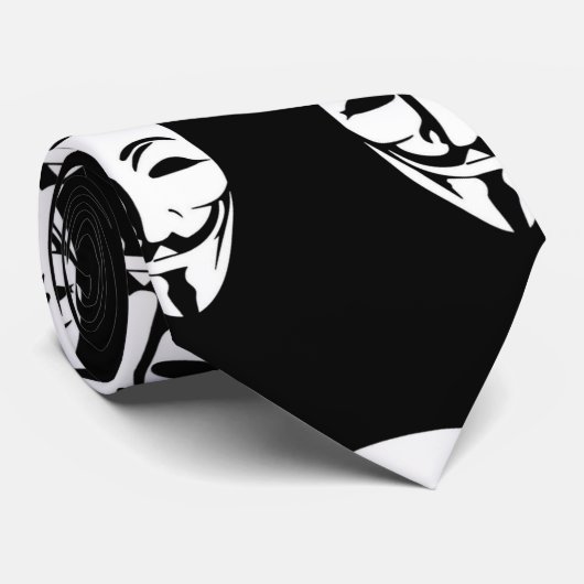 Anoniem gezichtsfeest stropdas (Opgerold)